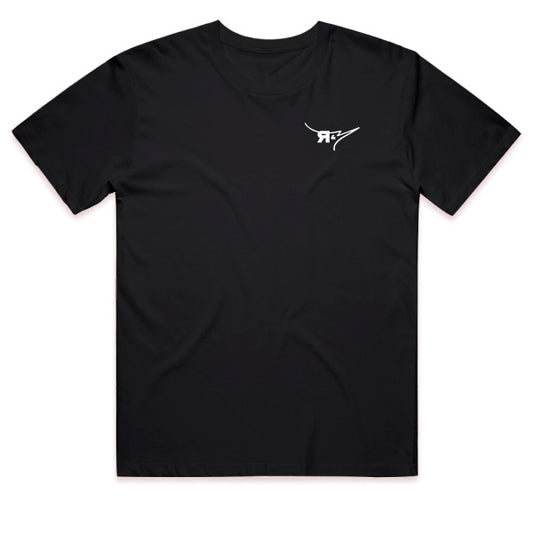 The Rebel & Menace Logo Tee — Washed Black